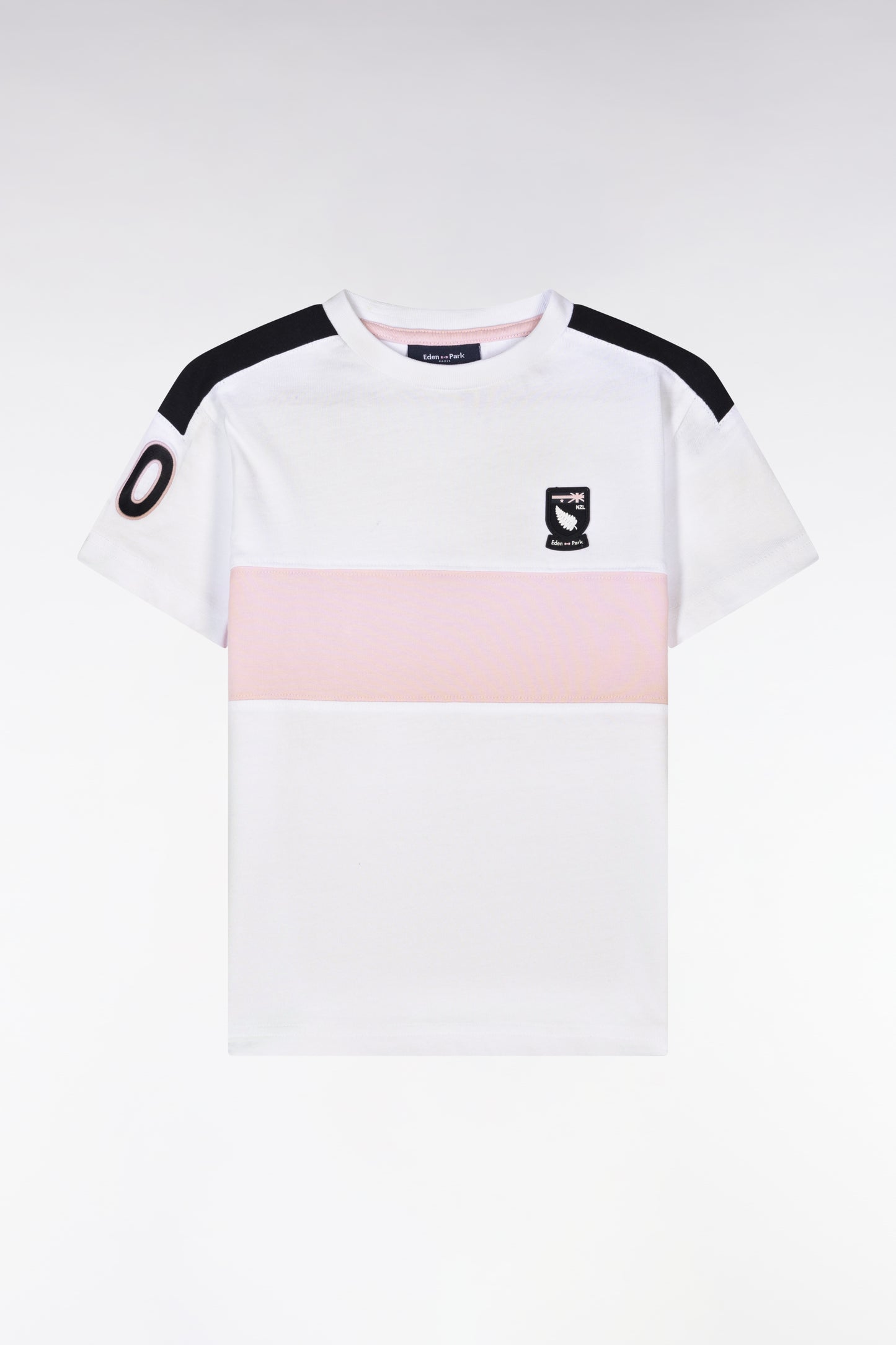 New Zealand white cotton t-shirt straight cut