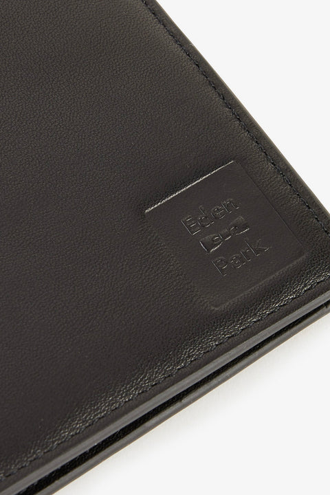Black leather Italian-style wallet - Image 3
