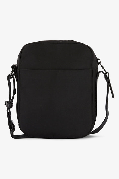 Black plain messenger bag - Image 3