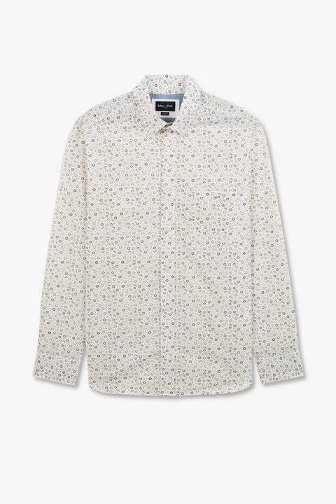 White shirt with exclusive circle print - Image 2