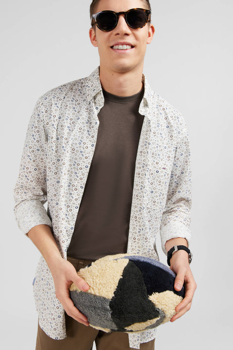 White shirt with exclusive circle print - Image 3