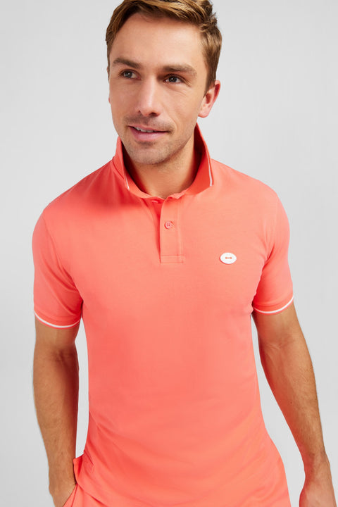Pink short-sleeved polo shirt - Image 3