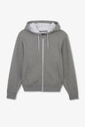 Dark grey zip sweatshirt with hood