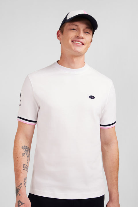 White T-shirt with XV de France embroidery on the back - Image 3