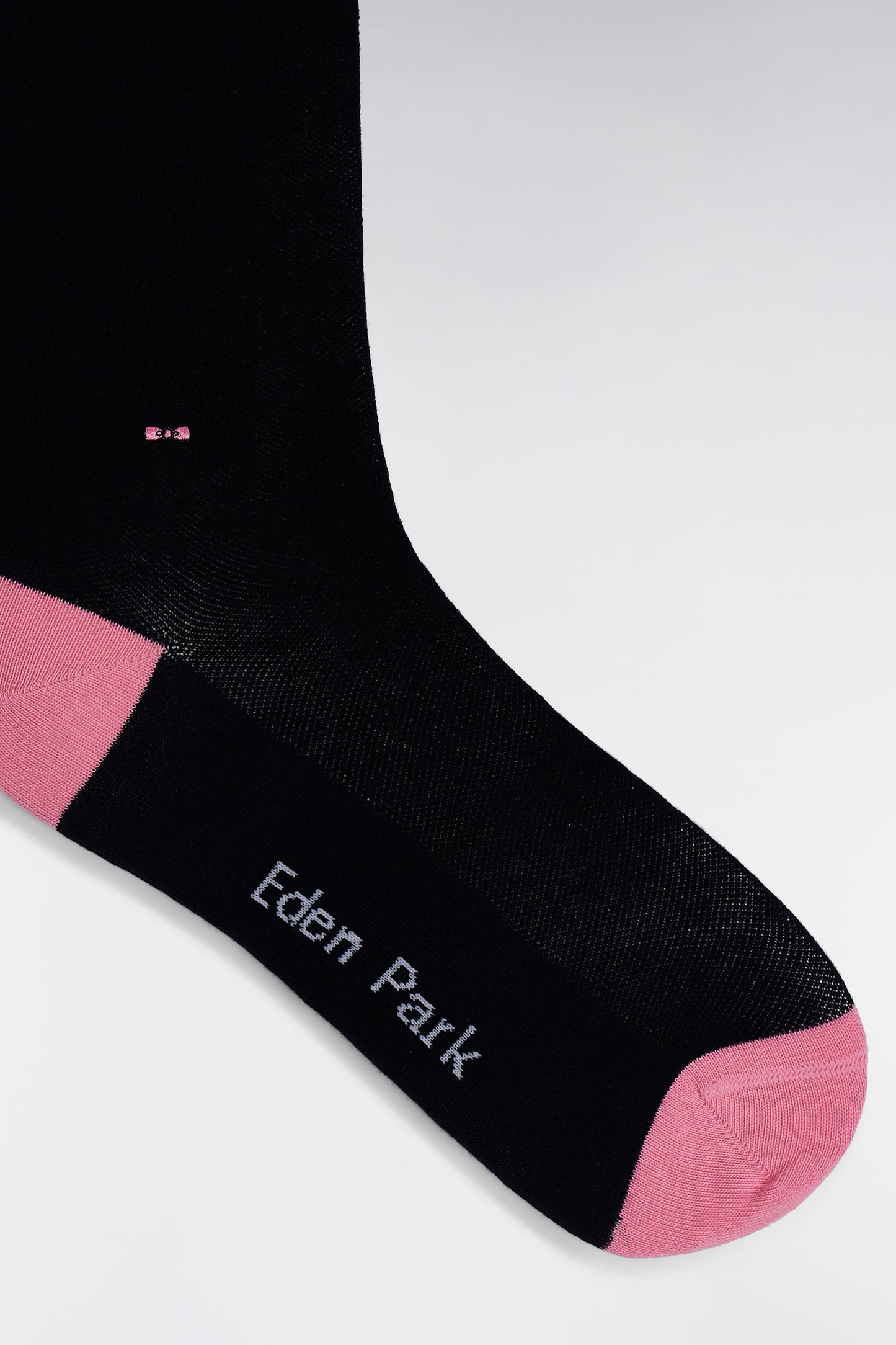 Plain navy stretch cotton-blend socks