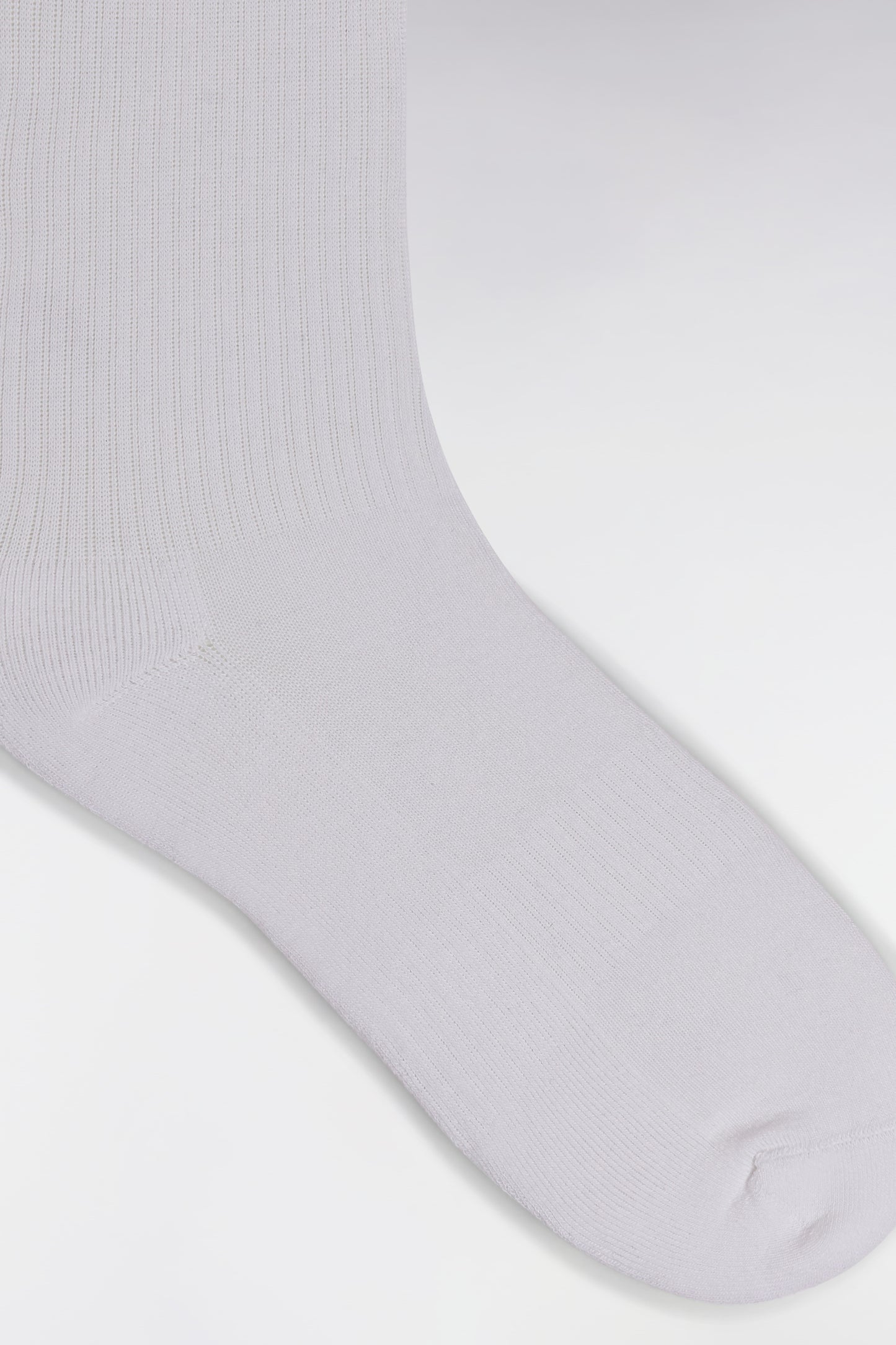 White stretch cotton-blend socks with Eden Park logo