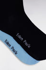 Pack of 2 pairs of stretch cotton socks in sky blue and navy
