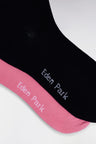 Pack of 2 pairs of stretch cotton socks in pink and navy