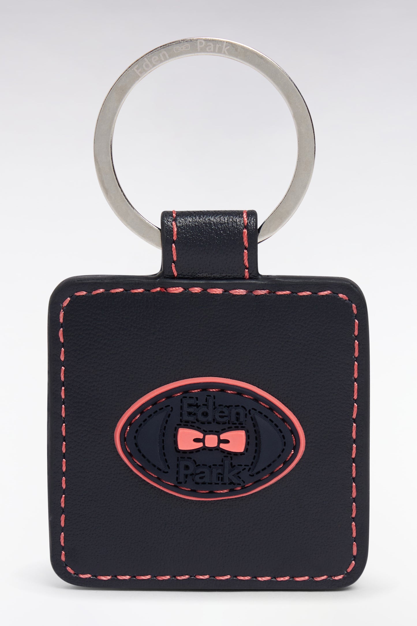 Coral leather keychain