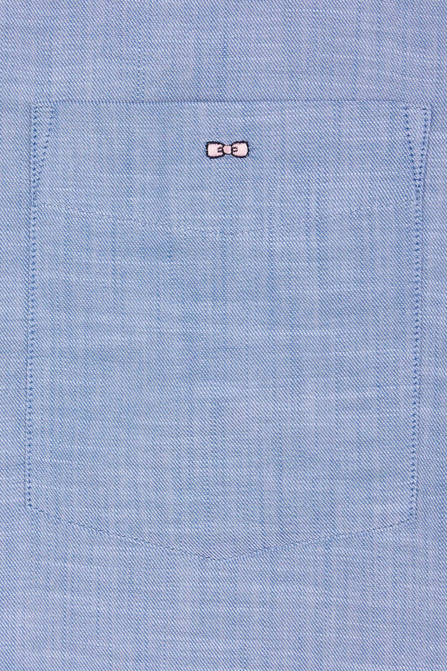 Grey cotton shirt with patch pocket