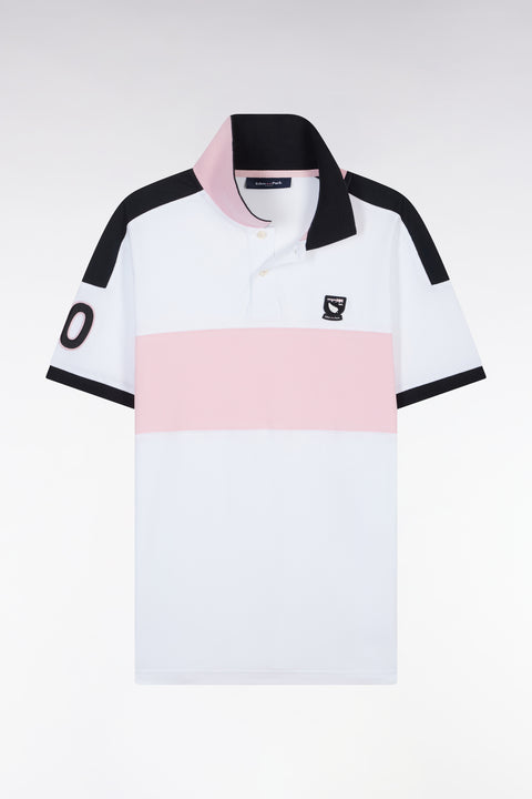 Relaxed-fit New Zealand short-sleeved polo shirt in white cotton - Image 2