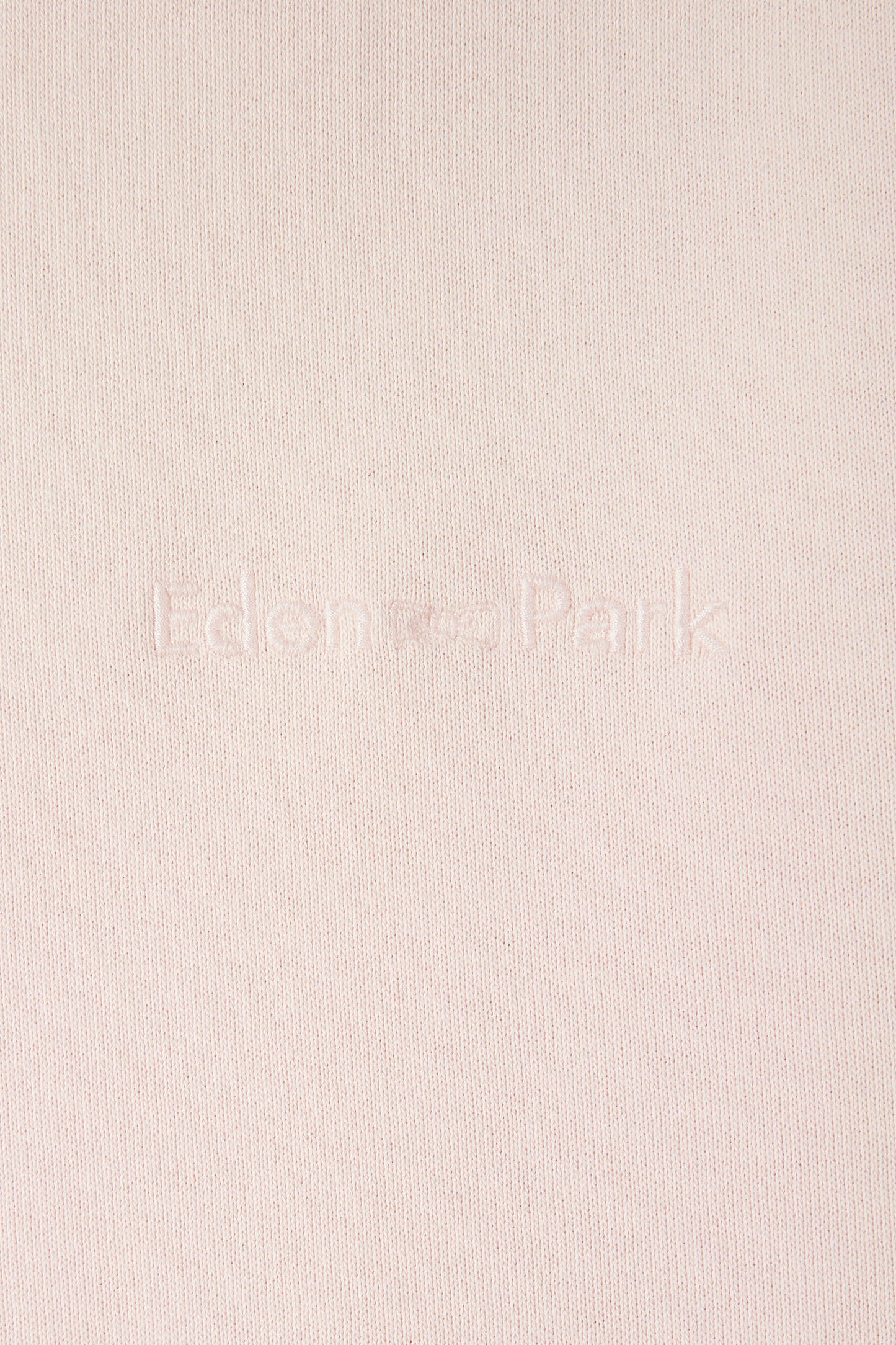 Relaxed-fit overdyed crewneck sweatshirt in light pink cotton fleece