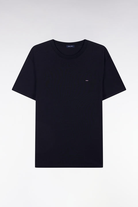 Navy blue straight-cut T-shirt - Image 1