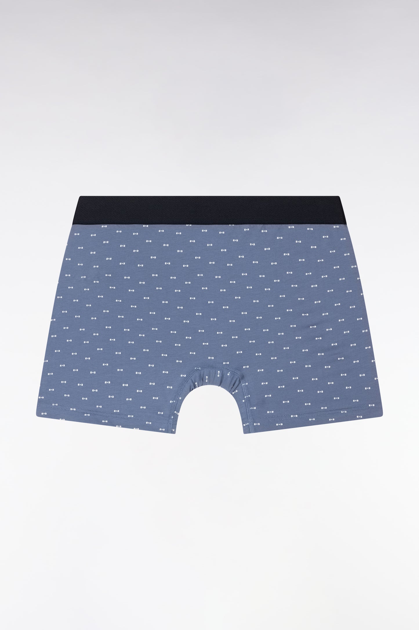 Stretch cotton jersey boxer shorts with micropatterned bow ties, grey