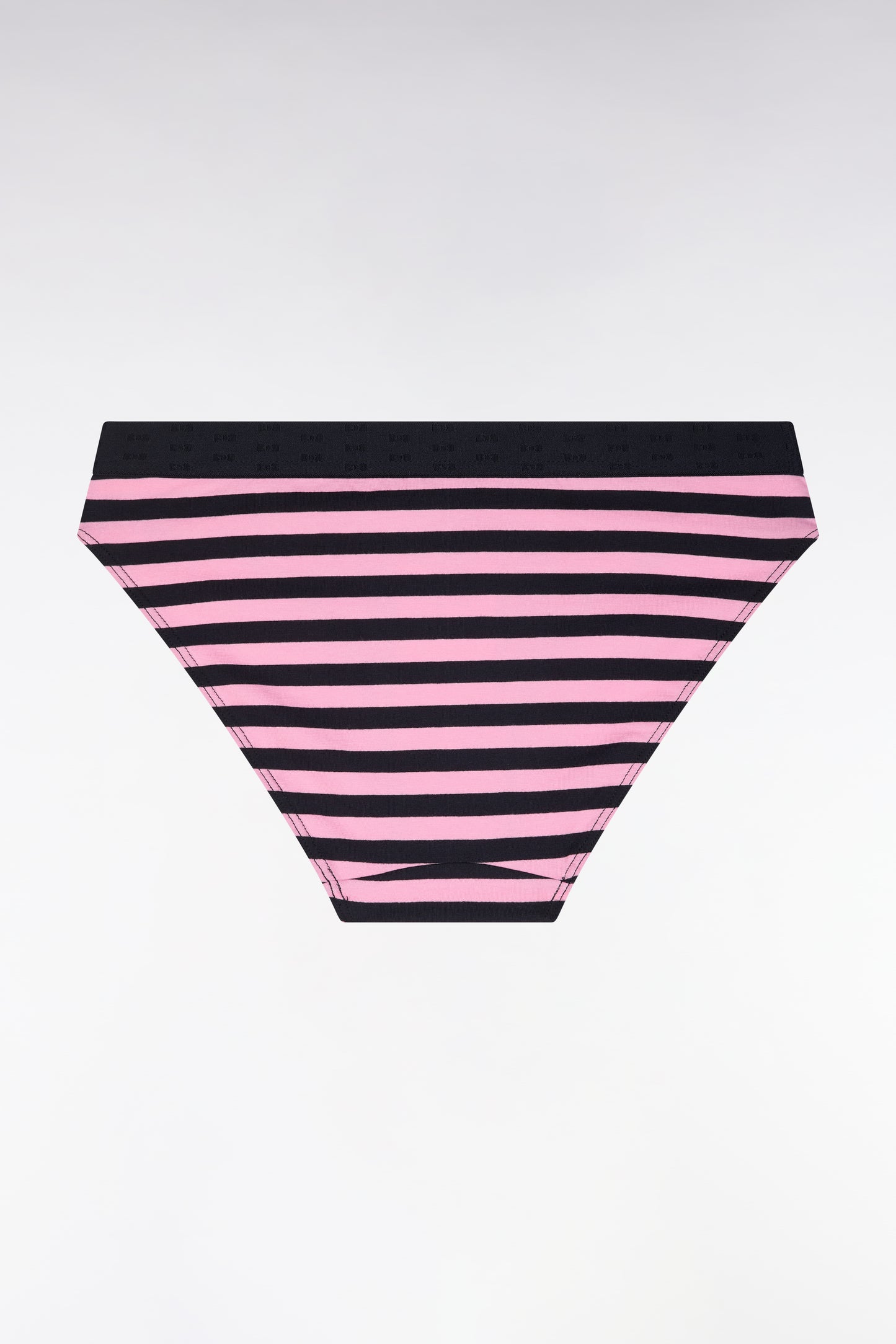 Stretch modal panties in navy and pink straps