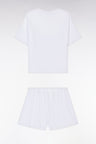 Short white pyjamas