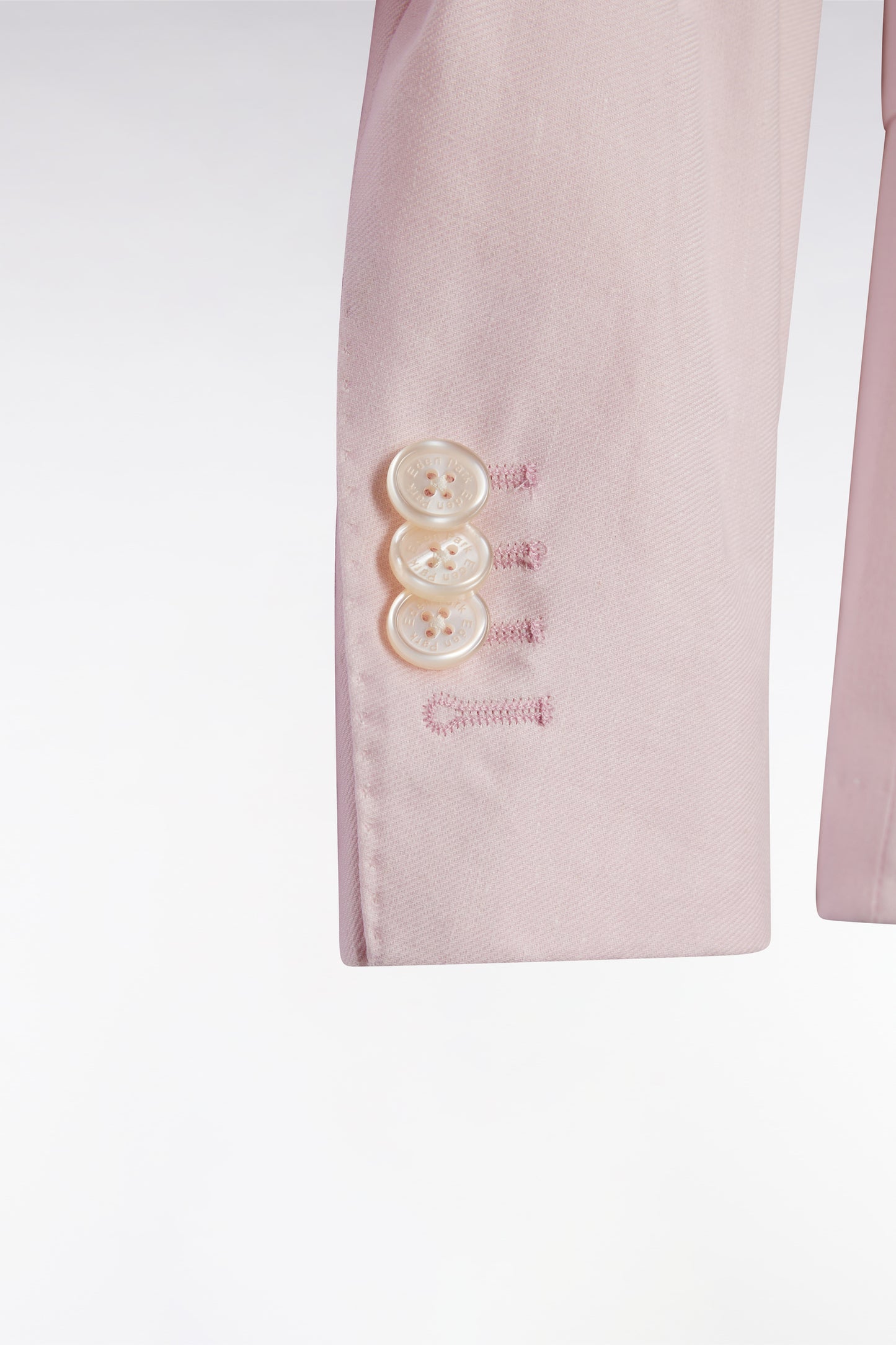 Pink linen and stretch cotton suit jacket