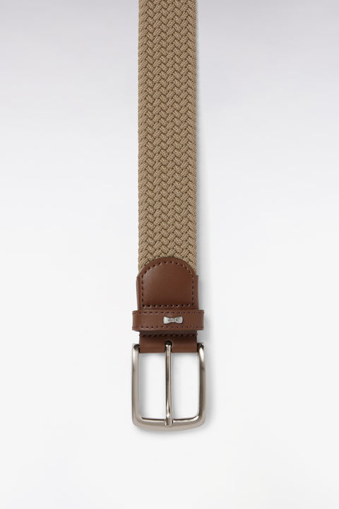 Ceinture textile élastiquée beige - Image 2