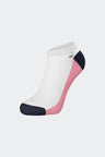 Paire de chaussettes en coton mélangé bicolore rose