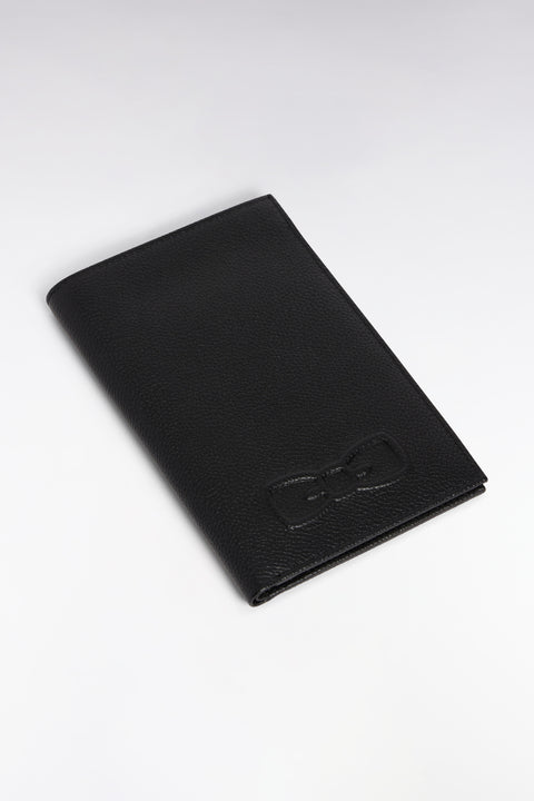 French format wallet in black grained leather - Image 2