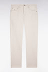 Jean en denim stretch écru coupe regular