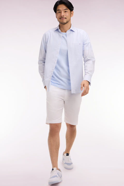 Bermuda chino en gabardine stretch blanc - Image 1