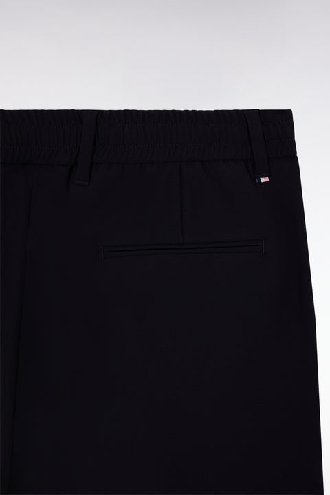 Elasticated waist pants in navy technical fabric Modern cut - Image 2