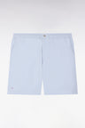 Light gray cotton poplin shorts