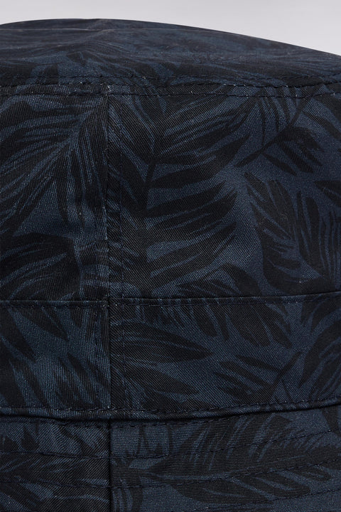 Bob réversible en twill de coton imprimé marine - Image 2