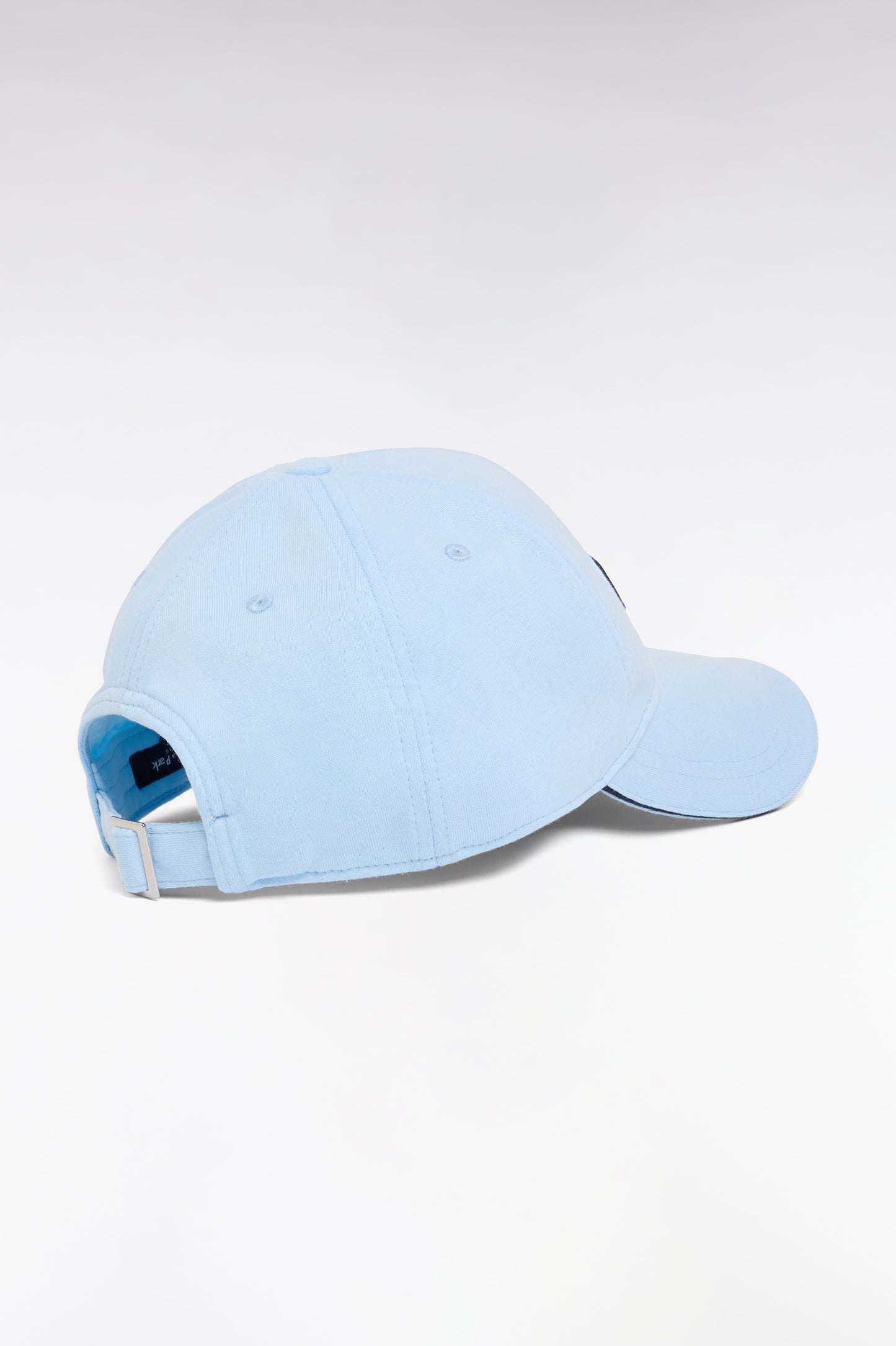 Sky cotton cap with pink bow tie embroidery