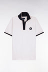 Polo à manches courtes en coton blanc New Zealand