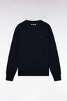 Sweatshirt en molleton coton marine