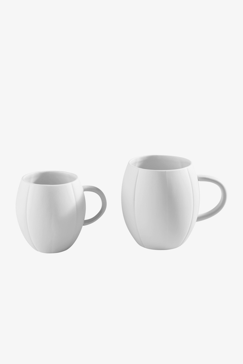 White Limoges porcelain mug - Image 1