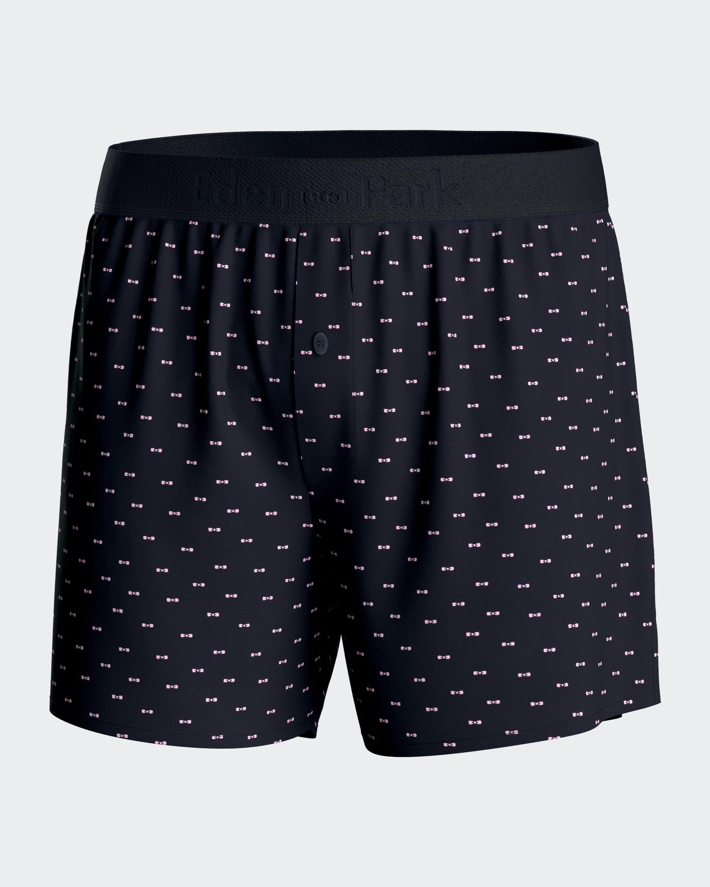 Short navy pyjama shorts with micropatternS LACKING BOTTOMS