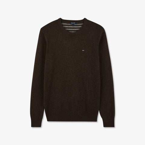 Brown wool mix jumper - Image 2
