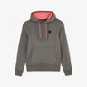 Grey hooded sweatshirt with contrasting detail