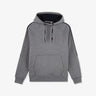 Grey hooded sweatshirt with flocked Eden Park details