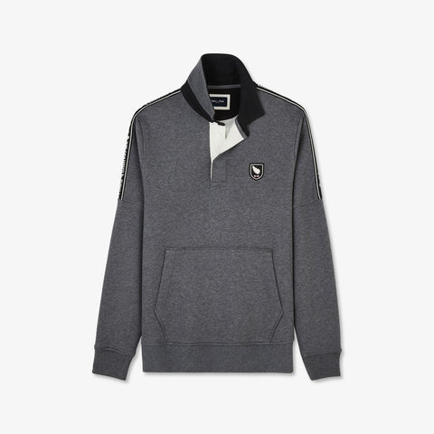 Grey polo-neck sweatshirt - Image 2