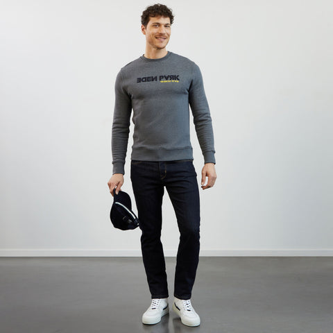 Grey round-neck sweatshirt - Image 1