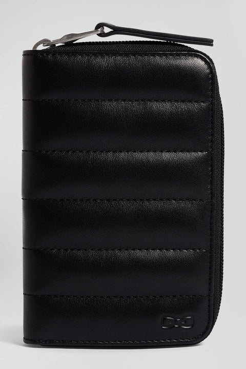 Black leather French-style wallet - Image 1