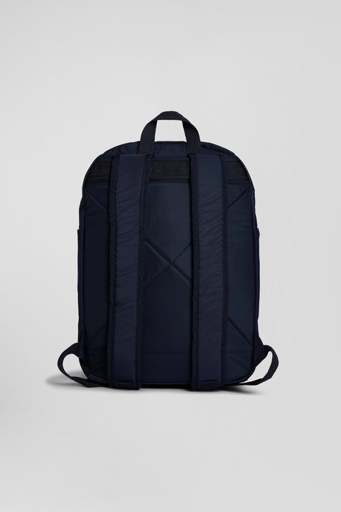 Plain navy blue backpack with Eden Park lettering - Image 3