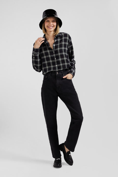 Regular black stretch cotton 5-pocket jeans - Image 3