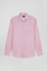 Slim pink cotton shirt