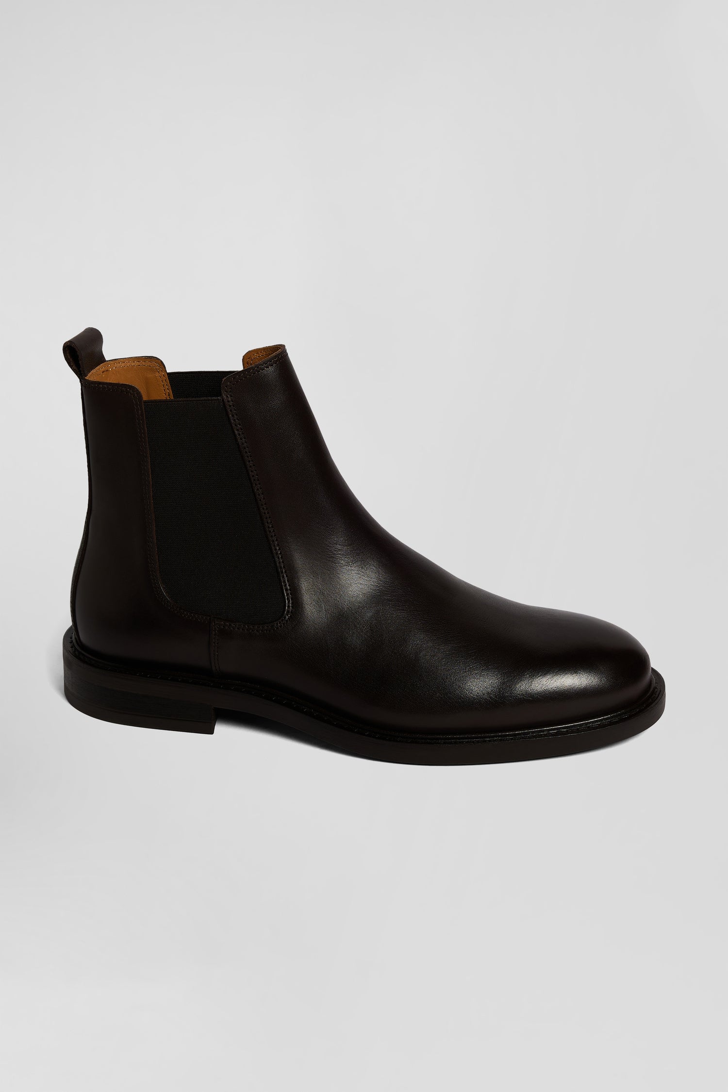 Chelsea boots en cuir marron Eden Park