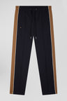 Hazelnut cotton-blend jogging pants Regular fit Leg piping