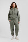Relax unisex khaki brushed cotton fleece jogging bottoms