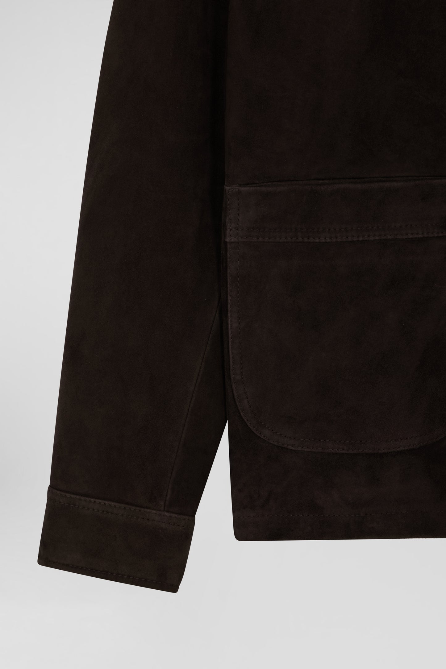 Dark brown Suede Overshirt