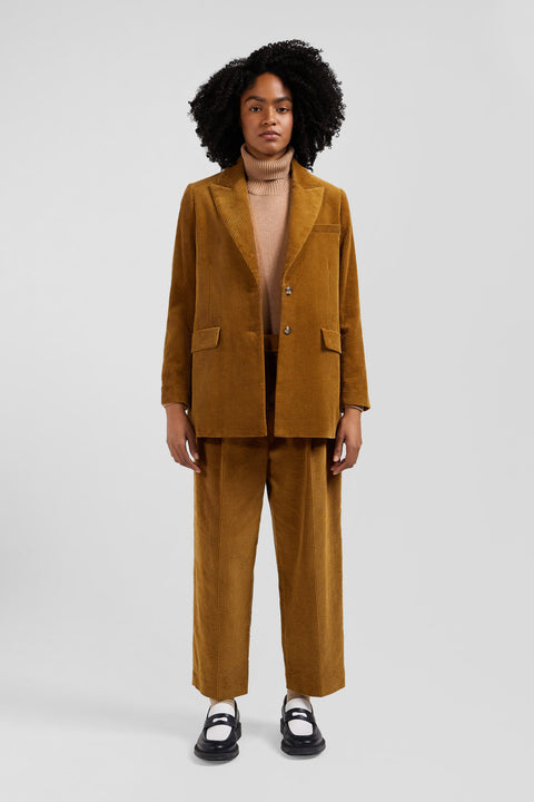 Hazelnut corduroy blazer jacket Modern cut - Image 2