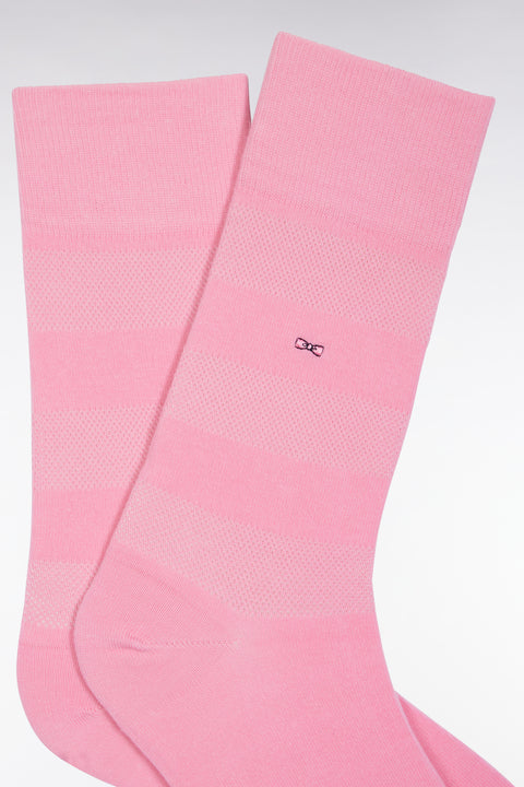 Pink stretch cotton blend socks - Image 2