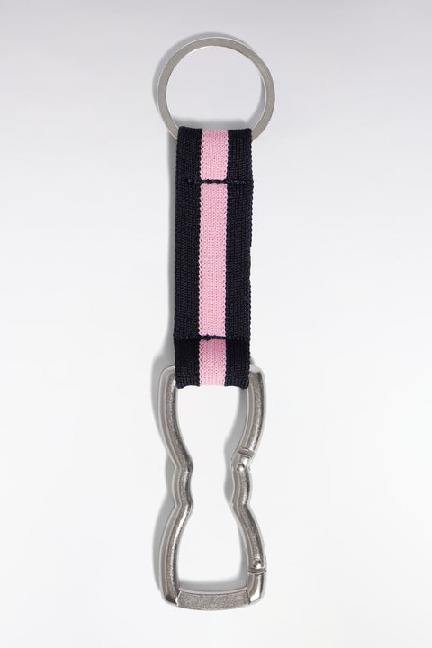 Black and pink carabiner key ring - Image 2